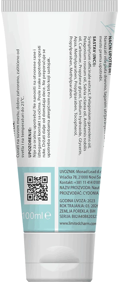 Nautubone Gel - Zadnja Etiketa